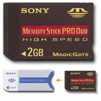 2GB SΟΝΥ Memory Stick PRO Duo High Speed + adapter 2GB SΟΝΥ Memory Stick PRO Duo High Speed + adapter