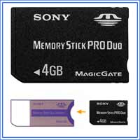 4GB SONY Memory Stick PRO Duo HighSpeed + adapter 4GB SONY Memory Stick PRO Duo HighSpeed + adapter